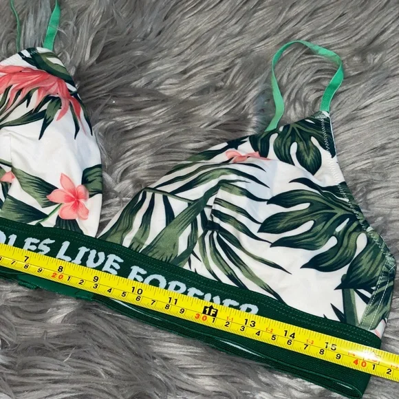 NWOT Assholes Live Forever Tropical Triangle Bra Top Size XXL - Picture 4 of 6